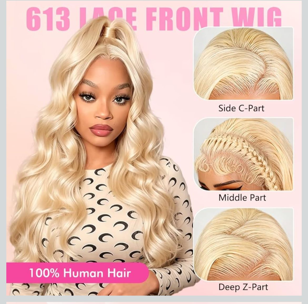 Jo Boutique 613 Blonde Body Wave Wig | 28" 13x6 HD Lace