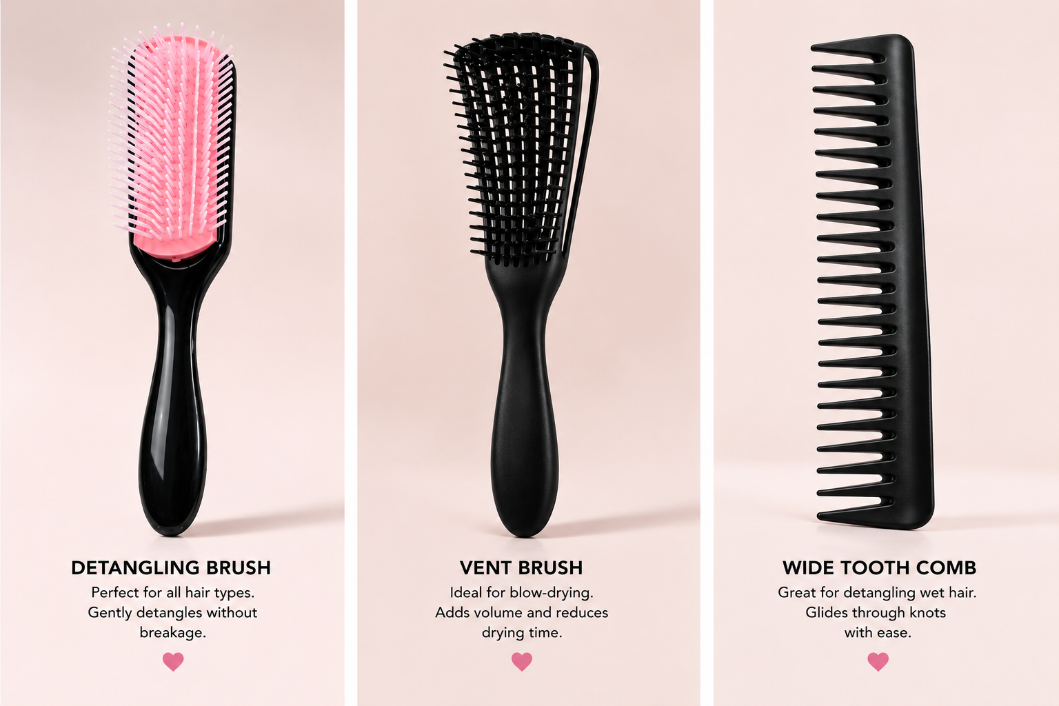 Luxury Detangling Hair Brush Set